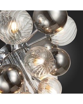 SL1124.102.10 Люстра потолочная ST-Luce Хром/Дымчатый,Прозрачный G9 10*5W (из 2-х коробок) VINETTO-foto3