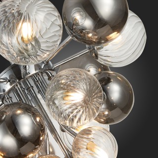 SL1124.102.10 Люстра потолочная ST-Luce Хром/Дымчатый,Прозрачный G9 10*5W (из 2-х коробок) VINETTO-foto3