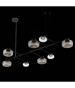 SL6005.403.08 Светильник подвесной ST-Luce Черный/Дымчатый, Прозрачный LED 8*3W 3000K Vallo-foto10