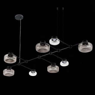 SL6005.403.08 Светильник подвесной ST-Luce Черный/Дымчатый, Прозрачный LED 8*3W 3000K Vallo-foto10