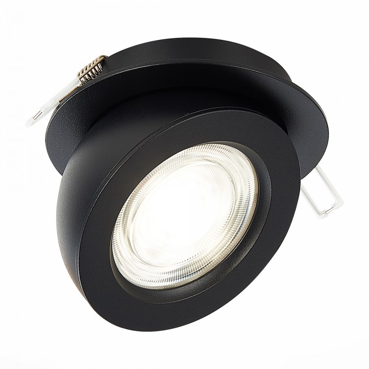 ST654.448.10 Св-к встр. Черный LED 1*10W 4000K 850Lm Ra>90 38° IP20 D109xH60 180-240V ST654