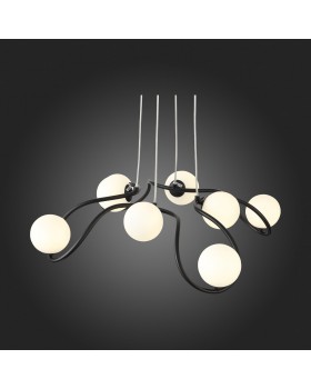 SL1502.403.08 Светильник подвесной ST-Luce Черный/Белый G9 8*5W LEGATEZZA-foto15