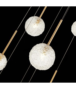 SL1152.203.08 Светильник подвесной ST-Luce Золотистый/Прозрачный G9 8*5W ARCOBALINO-foto6