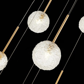 SL1152.203.08 Светильник подвесной ST-Luce Золотистый/Прозрачный G9 8*5W ARCOBALINO-foto6