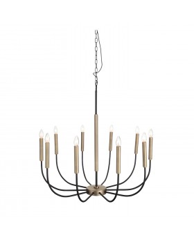 SLD008.423.10 Люстра подвесная ST-Luce Латунь, Черный E14 10*40W LAMDARIO-foto11