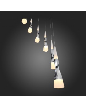 SL405.103.10 Светильник подвесной ST-Luce Хром/Белый, Хром LED 10*7W 3000K BOCHIE-foto4