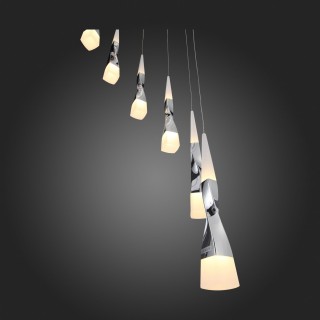 SL405.103.10 Светильник подвесной ST-Luce Хром/Белый, Хром LED 10*7W 3000K BOCHIE-foto4