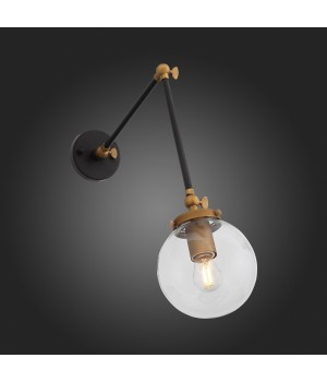 SL234.421.01 Бра ST-Luce Черный, Золото/Прозрачный E27 1*40W VARIETA-foto5