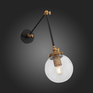 SL234.421.01 Бра ST-Luce Черный, Золото/Прозрачный E27 1*40W VARIETA-foto5