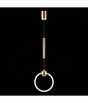 SL1578.203.01 Подвес ST-Luce Золотистый/Золотистый, Белый LED 1*15W 3000K GIERA-foto5