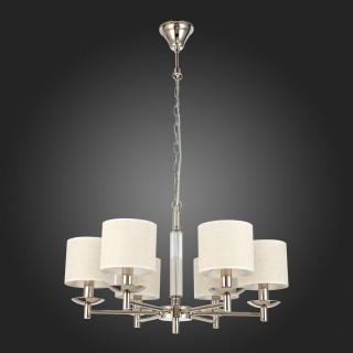 SL1752.103.06 Люстра подвесная ST-Luce Никель/Бежевый E14 6*40W PILONNE-foto8