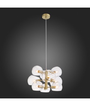 SL434.203.09 Люстра подвесная ST-Luce Латунь/Прозрачный E14 9*40W CALMARE-foto5