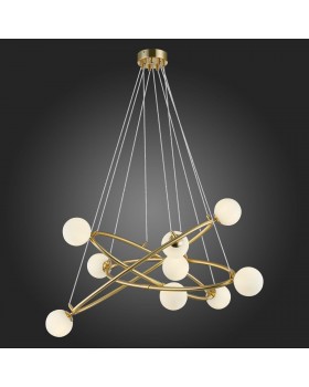 SL1508.203.09 Люстра подвесная ST-Luce Золотистый/Белый G9 9*5W RIALTO-foto5