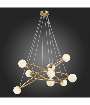 SL1508.203.09 Люстра подвесная ST-Luce Золотистый/Белый G9 9*5W RIALTO-foto5