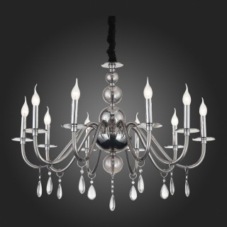 SL1113.403.10 Люстра подвесная ST-Luce Хром, Дымчатый, Прозрачный E14 10*40W SIEMA-foto5