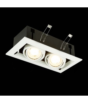 ST250.558.02 Св-к встр. Черный, Белый GU10 2*50W IP20 L245xW126xH70 220V Без ламп HEMI-foto9