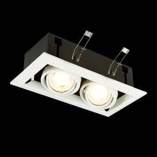 ST250.558.02 Св-к встр. Черный, Белый GU10 2*50W  IP20 L245xW126xH70 220V Без ламп HEMI-foto9