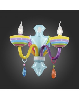 SL672.781.02 Бра ST-Luce Разноцветный/Разноцветный E14 2*40W ORNATO-foto7