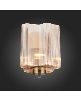SL117.301.01 Бра ST-Luce Бронзовый/Янтарный E27 1*60W ONDE-foto6