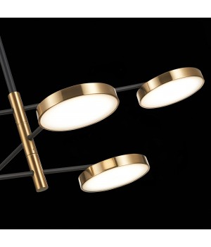 SL1605.413.06 Светильник подвесной ST-Luce Черный/Латунь, Белый LED 6*7,5W 3000K FARONE-foto6