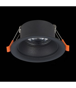 ST200.408.01 Св-к встр. Мат. черный GU10 1*50W D89xH40 220V Без ламп BARRA-foto3