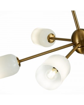 SL1180.202.06 Люстра потолочная ST-Luce Золотистый/Белый E14 6*40W TREVISO-foto10