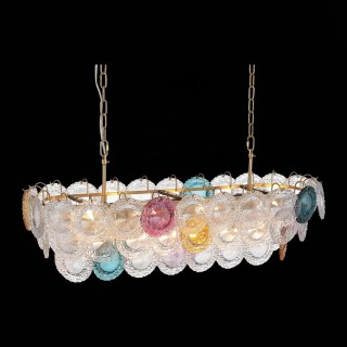 SL420.203.14 Люстра подвесная ST-Luce Золотистый/Разноцветный E14 14*40W CONELI-foto7