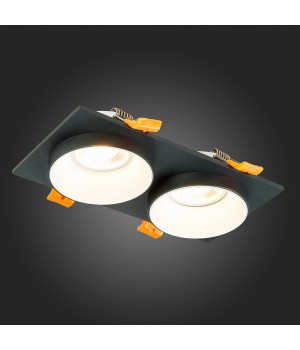 ST206.428.02 Св-к встр. Черный GU10 2*50W IP20 L175xW92xH38 220V Без ламп CHOMIA-foto7