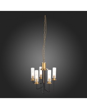 SL336.303.05 Люстра подвесная ST-Luce Коричневый, Бронза/Бежевый E14 5*60W DELAVERA-foto12