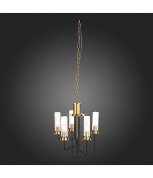 SL336.303.05 Люстра подвесная ST-Luce Коричневый, Бронза/Бежевый E14 5*60W DELAVERA-foto12