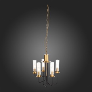 SL336.303.05 Люстра подвесная ST-Luce Коричневый, Бронза/Бежевый E14 5*60W DELAVERA-foto12