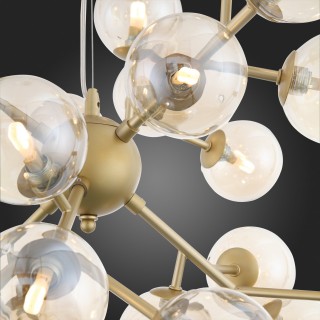 SL438.203.24 Люстра подвесная ST-Luce Золотистый/Коньячный G9 24*5W PALLЕRE-foto9