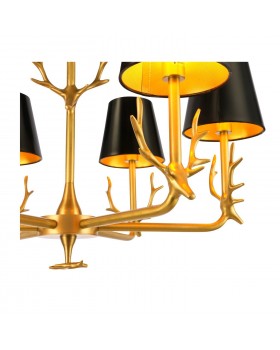 SL1123.203.06 Люстра подвесная ST-Luce Латунь/Черный, Золотистый E14 6*40W VELOSSA-foto3