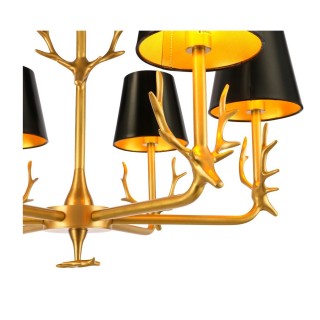 SL1123.203.06 Люстра подвесная ST-Luce Латунь/Черный, Золотистый E14 6*40W VELOSSA-foto3