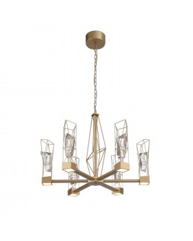 SL815.203.06 Люстра подвесная ST-Luce Матовое золото/Матовое золото, Прозрачный LED 6*8W 4000K PROGETTO-foto14