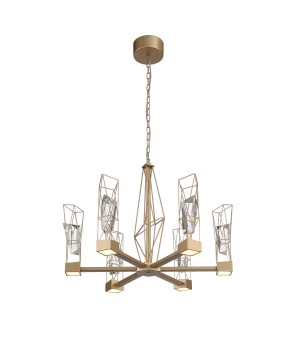 SL815.203.06 Люстра подвесная ST-Luce Матовое золото/Матовое золото, Прозрачный LED 6*8W 4000K PROGETTO-foto14