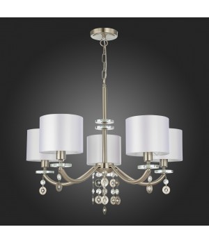 SL1757.103.05 Люстра подвесная ST-Luce Никель/Белый E14 5*40W KATENA-foto5