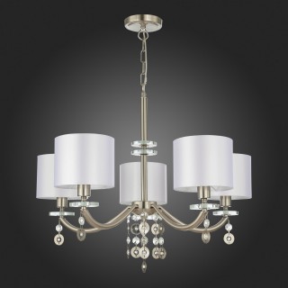 SL1757.103.05 Люстра подвесная ST-Luce Никель/Белый E14 5*40W KATENA-foto5