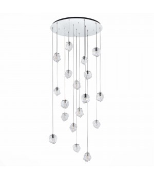 SL1175.103.18 Светильник подвесной ST-Luce хром/прозрачный E14 18*40W Portici-foto2