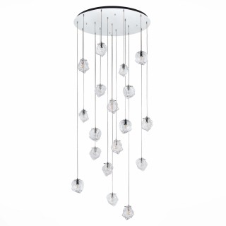 SL1175.103.18 Светильник подвесной ST-Luce хром/прозрачный E14 18*40W Portici-foto2