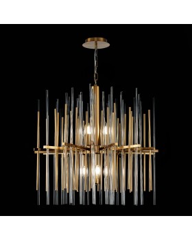 SL1628.303.08 Люстра подвесная ST-Luce Латунь/Прозрачный, Латунь E14 8*40W TERAMO-foto7