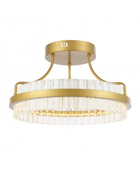 SL383.202.01 Светильник потолочный ST-Luce Матовое золото/Прозрачный LED 1*34W 3000K CHERIO-foto2