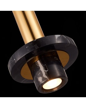 SL1210.403.01 Светильник подвесной ST-Luce Золотистый/Черный GU10 1*5W PIETRA-foto7