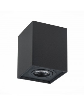 ST109.407.01 Светильник потолочный Мат. черный GU10 1*50W L100xW100xH123 220V Без ламп QUADRUS-foto2