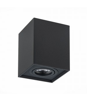 ST109.407.01 Светильник потолочный Мат. черный GU10 1*50W L100xW100xH123 220V Без ламп QUADRUS-foto2