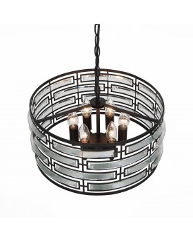 SL665.403.06 Люстра подвесная ST-Luce Черный/Черный, Прозрачный E14 6*40W CHIAREZZA-foto4