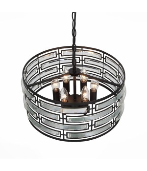 SL665.403.06 Люстра подвесная ST-Luce Черный/Черный, Прозрачный E14 6*40W CHIAREZZA-foto4