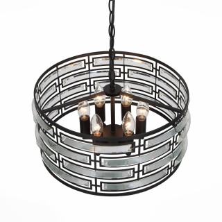 SL665.403.06 Люстра подвесная ST-Luce Черный/Черный, Прозрачный E14 6*40W CHIAREZZA-foto4