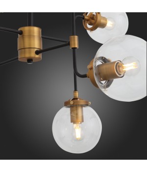 SL234.403.08 Люстра подвесная ST-Luce Черный, Золото/Прозрачный E27 8*40W VARIETA-foto9