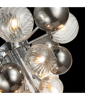 SL1124.102.10 Люстра потолочная ST-Luce Хром/Дымчатый,Прозрачный G9 10*5W (из 2-х коробок) VINETTO-foto7